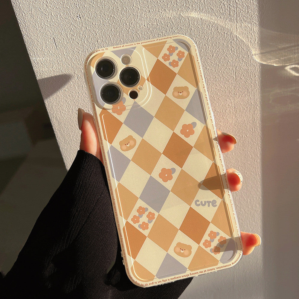 Luxury Laser Soft Phone Case INS Fashion Geometric Rhombus Grid Cover Luxury Laser Soft Phone Case INS Fashion Geometric Rhombus Grid Cover